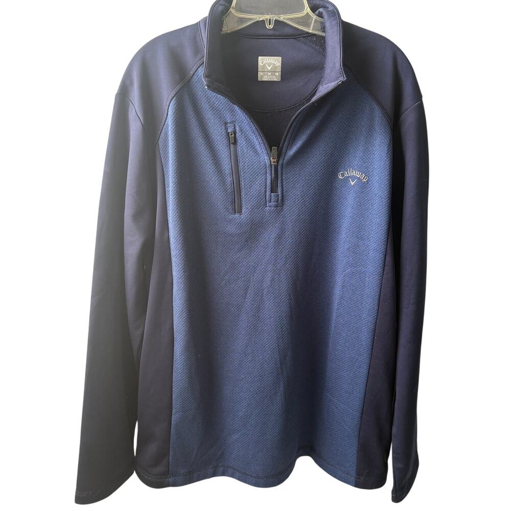 Men's Callaway 1/4 zip pullover navy/blue XL